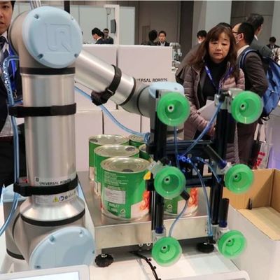 Kooperative Achsen-Roboterarm des Roboter-UR des Roboter-UR3e 6 für sortierendes Sichtcobot
