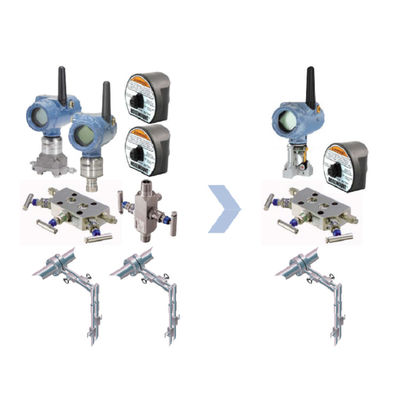 Drahtloser Differenzdruck-Durchflussgeber-Differenzdruck-Transport Emerson Pressure Transmitter Rose-Mouns 3051S