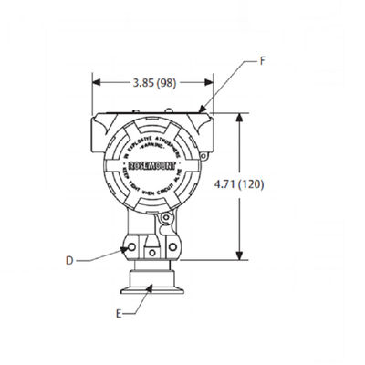Druckgeber-Differenzdruckgeber Rosem-Ountdruckgeber des Rose-Berg-2090F hygienischer