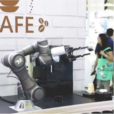 Kooperativer Roboter TM5-700 wählen aus und setzen Achse des Roboter-Arm-6 als Cobot