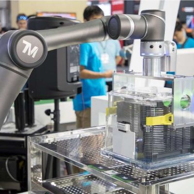 Kooperative Roboterachse des arm-OMRON TM12M Robot Arm 6 als Cobot-Roboter