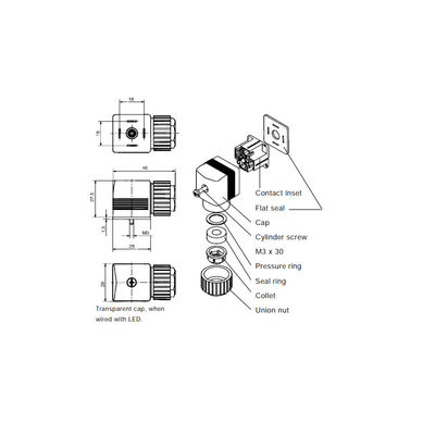 Art 6221 Weise des Kolbenschieber-2/2 Servo-unterstützt als Magnetventil für hohe pulsierte und Druckluft