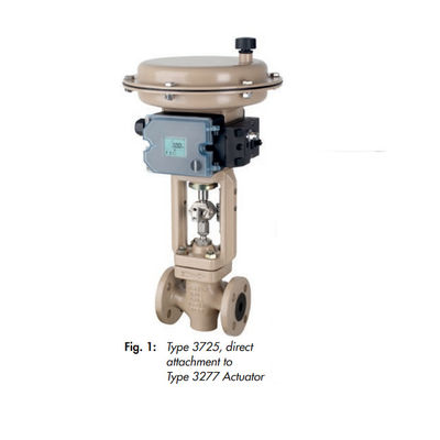 Elektropneumatisches Stellwerk Samson 3725 des Ventil-Stellwerks als Ventil-Zusätze mit Ventilen