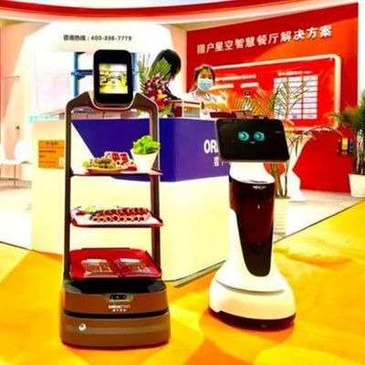 Service-Roboter China mit automatischer Navigation für Nahrungsmittellieferung AI-Roboter