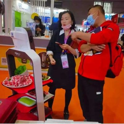 Service-Roboter China mit automatischer Navigation für Nahrungsmittellieferung AI-Roboter