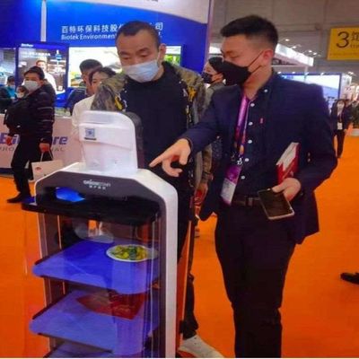 Service-Roboter China mit automatischer Navigation für Nahrungsmittellieferung AI-Roboter