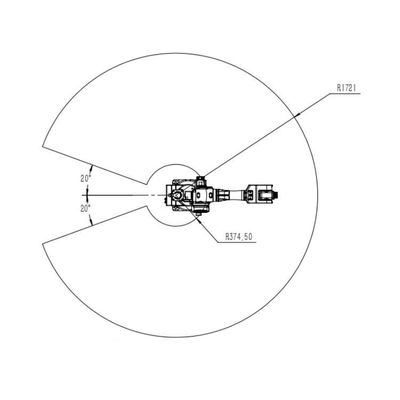 6 Achsen-industrieller Roboterarm China TKB2670-20KG-1721mm als Industrieroboter