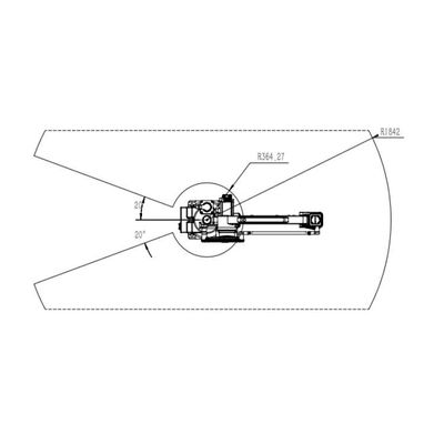 6 Präzisions-Entdeckung des Achsen-Roboterarm-TKB460-30kg-1840mm als Industrieroboter