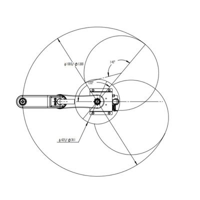Tastatur des Industrieroboter-Arm-6 der Achsen-STW030-3KG-500/600mm, die Scara-Roboter anbringt