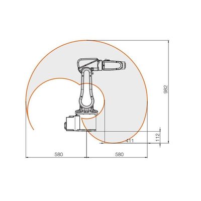 Kleiner Industrieroboter IRB 120 mit 6 Achsen Industrieroboterarm für Cnc-Montage-Roboter