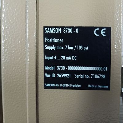Samson Positioner 3730-0 als Ventil-Zusätze benutzt mit Regelventilen und 3M Valve