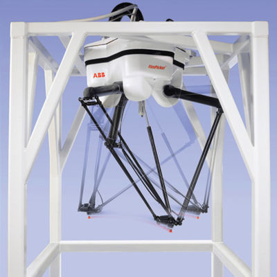 Industrieller intelligenter Roboter-Arm IRB 360 ABB mit Äxten 3/4 Arm-Delta mit Auswahl-und Platz-Maschinen-Delta-Roboter
