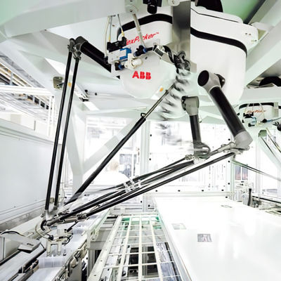 Industrieller intelligenter Roboter-Arm IRB 360 ABB mit Äxten 3/4 Arm-Delta mit Auswahl-und Platz-Maschinen-Delta-Roboter