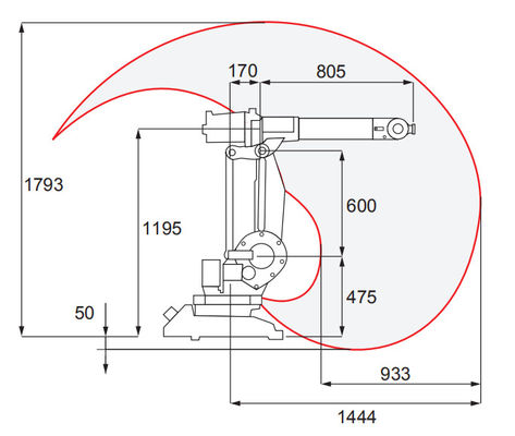 Industrieroboter IRB 1410 ABB mit dem 6 Achsen-industriellen Roboterarm mit dem Panasonic-Schweißgerät automatisch