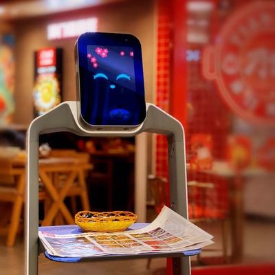 Robot Restaurant Service Zhaocaibao für automatisierte Lieferung von Lebensmitteln als Lieferroboter