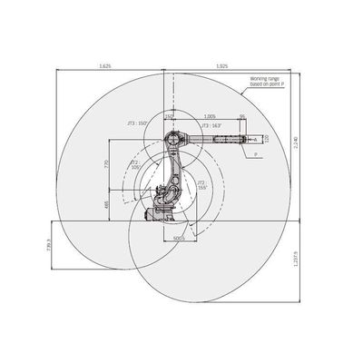 6 Achsen Industrie-Roboterarm RS010L mit CNGBS-Greifer für die Handhabung von Automatisierung als Industrie-Roboter