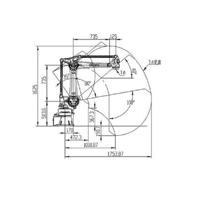 Industrielle Roboternutzlast Cobot arm-SF25-K1760 25kg für Handhabungsroboter