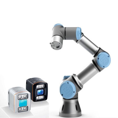 Des Industrieroboter-Arm-Auswahl-und Platz-6 Achse Cobot UR3 mit Greifer-Auswahl und dem Platz-Maschinen-Roboter-Arm