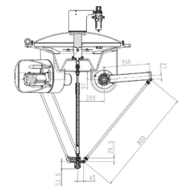Sortierender Roboter China QJRB3-1A mit Sortierender Roboterarm 4 Achsen für die CNC-Behandlung als Delta-Roboter
