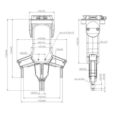 Kollaborativer Roboter kombiniert mit Roboterarmgriffgerät RG2 zur Handhabung von Cnc als Robotergriffgerät