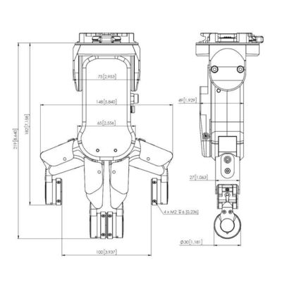 Smart Roboter Gripper RG2-FT mit kollaborativem Roboterarm für die industrielle Roboterautomatisierung