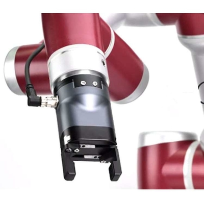 Roboter kooperativ mit kooperativem parallelem elektrischem Greifer PGC-140 als Cobot