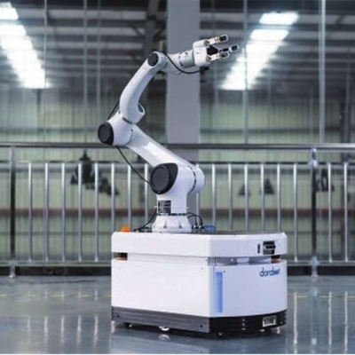 Pick and Place Roboter Hans E18 mit CNGBS Robotergriff und 6-Achsen-Roboterarm als Cobot-Roboter