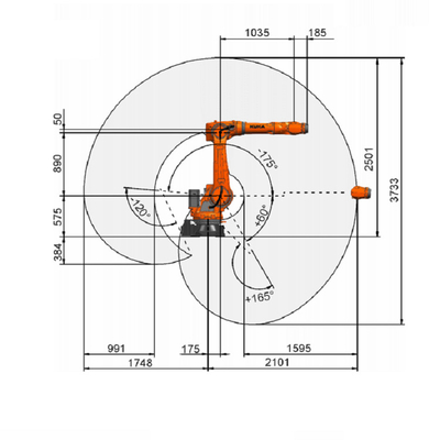Intelligenter des Roboter Kr-70 PA-R2100 Industrieroboter Paletten-Robotik-Greifer-KUKA