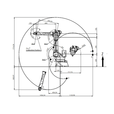 Hoher Reichweiten-Manipulator Racer-7-1.4 mit 1436MM Reichweite als 6 Achsen-Industrieroboter für ZARC-Schweißgerät