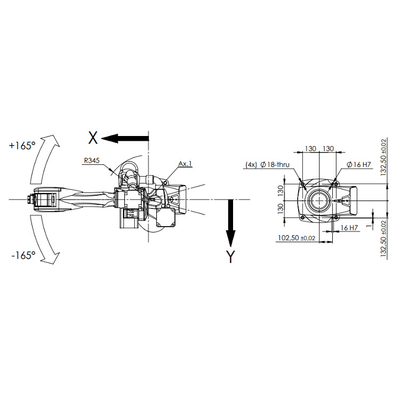 Hoher Reichweiten-Manipulator Racer-7-1.4 mit 1436MM Reichweite als 6 Achsen-Industrieroboter für ZARC-Schweißgerät