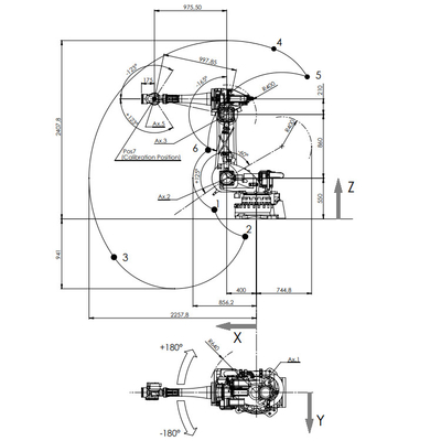 Manipulator NJ-60-2.2 mit Nutzlast 60KG als 6 Achsen-Roboter-Arm für Transporteinrichtungen