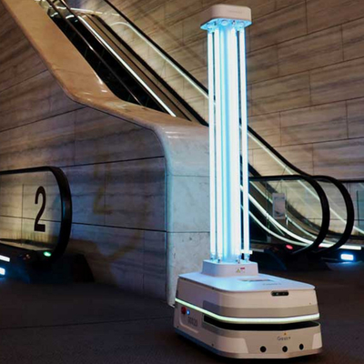 Geek+ AGV-Roboter-heller intelligenter UVdesinfektions-UVroboter der öffentliches Gesundheitswesen-Wächter