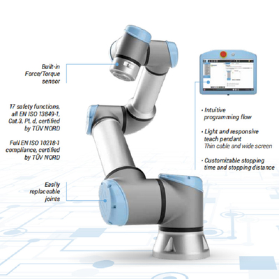 Industrieller Roboterarm Ur3 Cobot mit Greifer RG6 Cognex-visuellem System