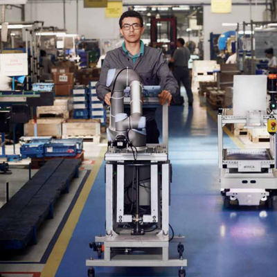 Industrieller Roboterarm Ur3 Cobot mit Greifer RG6 Cognex-visuellem System