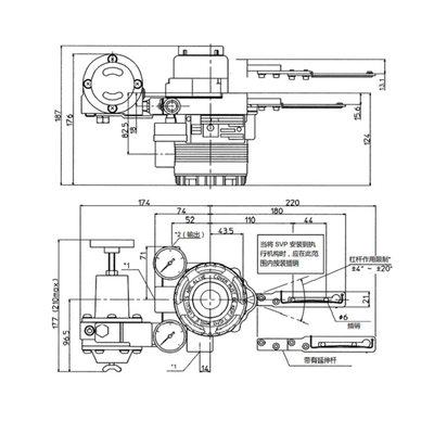Intelligentes pneumatisches Regelventil-Stellwerk AVP300 mit Fisher Valve
