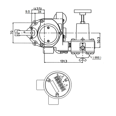 Intelligentes pneumatisches Regelventil-Stellwerk AVP300 mit Fisher Valve