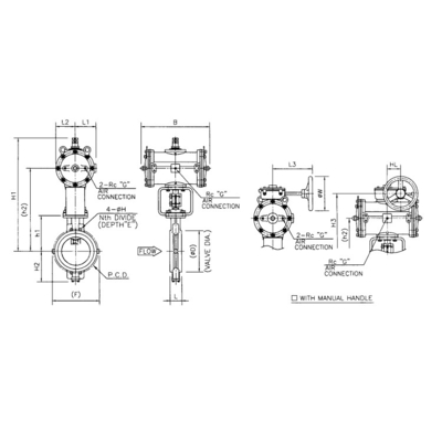 pneumatischer Regelventil-Auslöser 6400RB der Kugel-710C