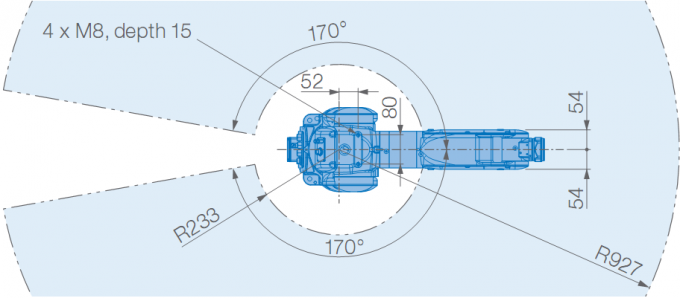 Industrieroboterarm YASKAWA GP7 für Auswahl und Platz 7kg Armroboter Nutzlasten-927mm